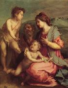Holy Family with john the Baptist Andrea del Sarto